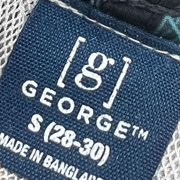 George, Geometric Novelty Print 6" Swim Trunks with Stretch, Men's Small (28-30) - Picture 7 of 11